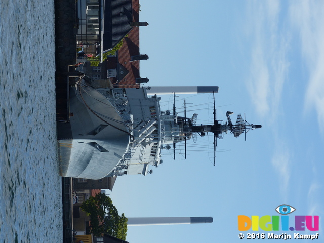 FZ031932 Navy ship in Copenhagen docks